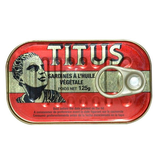 Titus Sardine in Vegetable Oil | 125g One Piece
